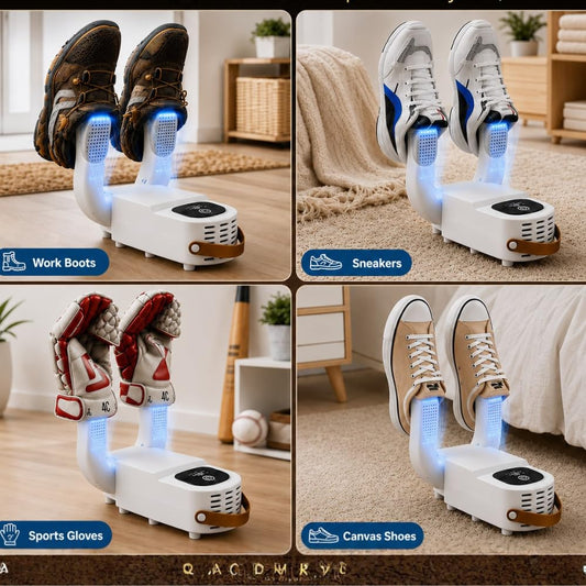 Intelligent Folding Shoe Dryer | Quick Heating & Odor Eliminator for All Footwear