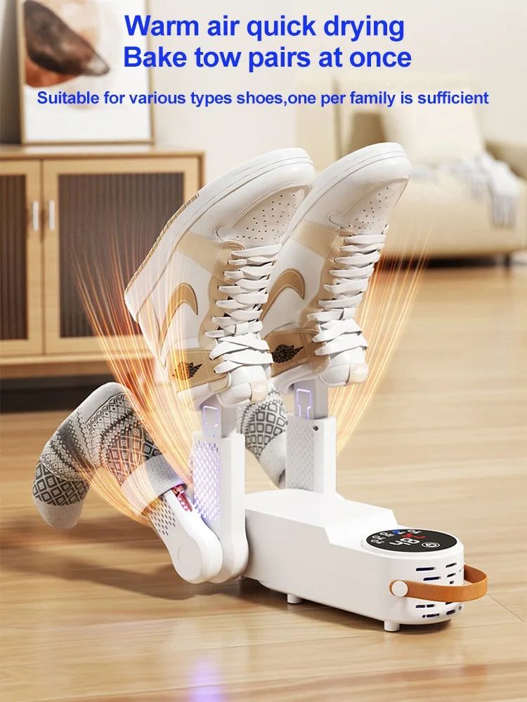 Intelligent Folding Shoe Dryer | Quick Heating & Odor Eliminator for All Footwear