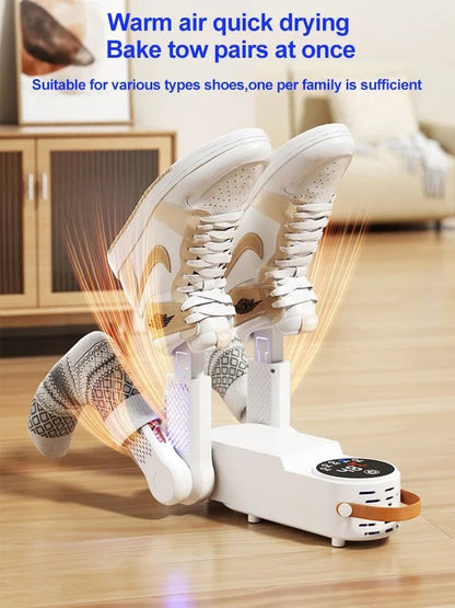 Intelligent Folding Shoe Dryer | Quick Heating & Odor Eliminator for All Footwear