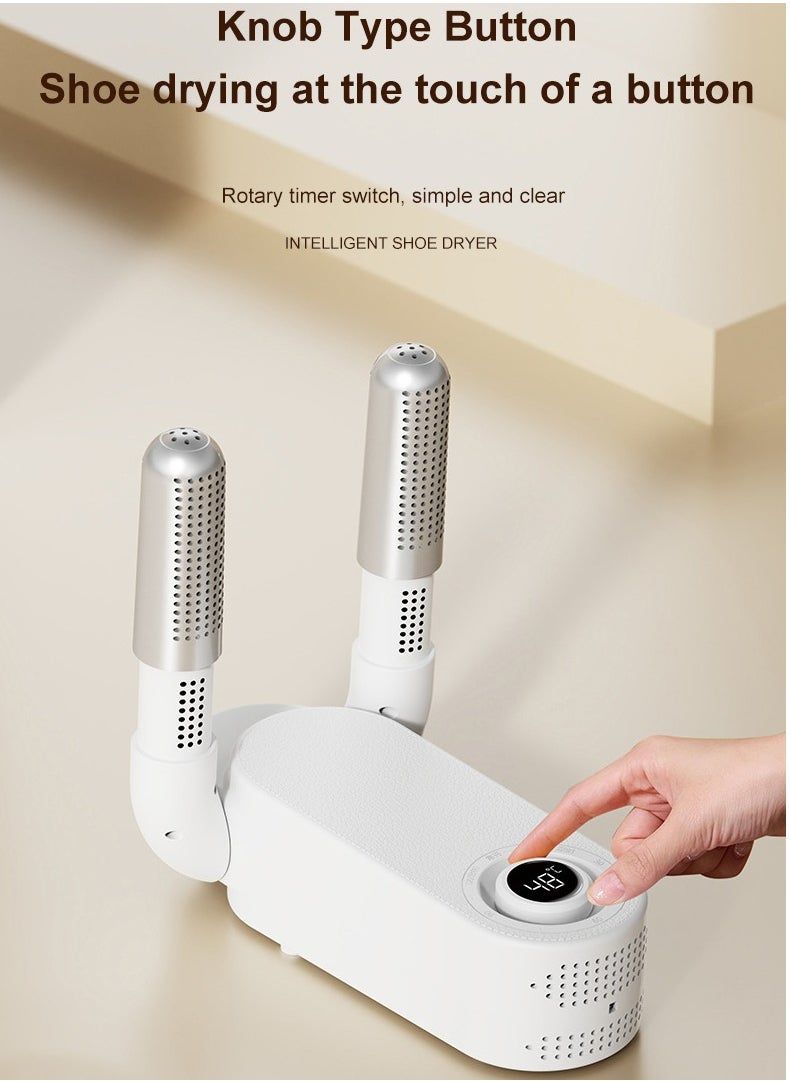 Intelligent Folding Shoe Dryer | Quick Heating & Odor Eliminator for All Footwear