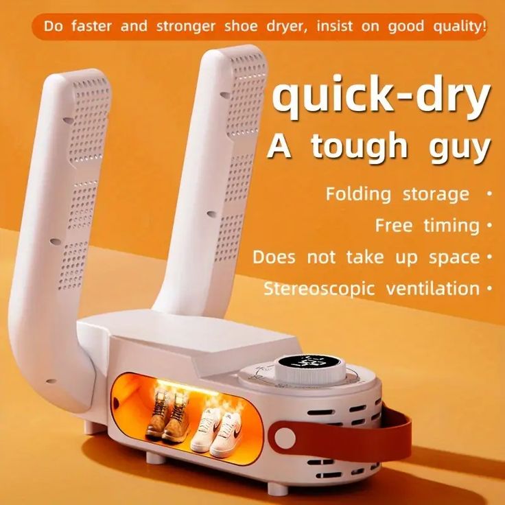 Intelligent Folding Shoe Dryer | Quick Heating & Odor Eliminator for All Footwear