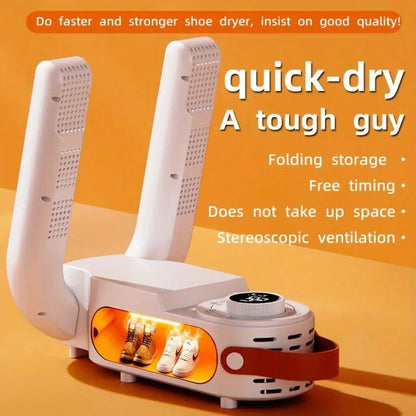 Intelligent Folding Shoe Dryer | Quick Heating & Odor Eliminator for All Footwear